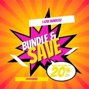 Bundle Offer! Bundle and save, bundle at least two items, receive 20% off!